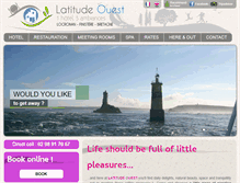 Tablet Screenshot of latitudeouest.fr